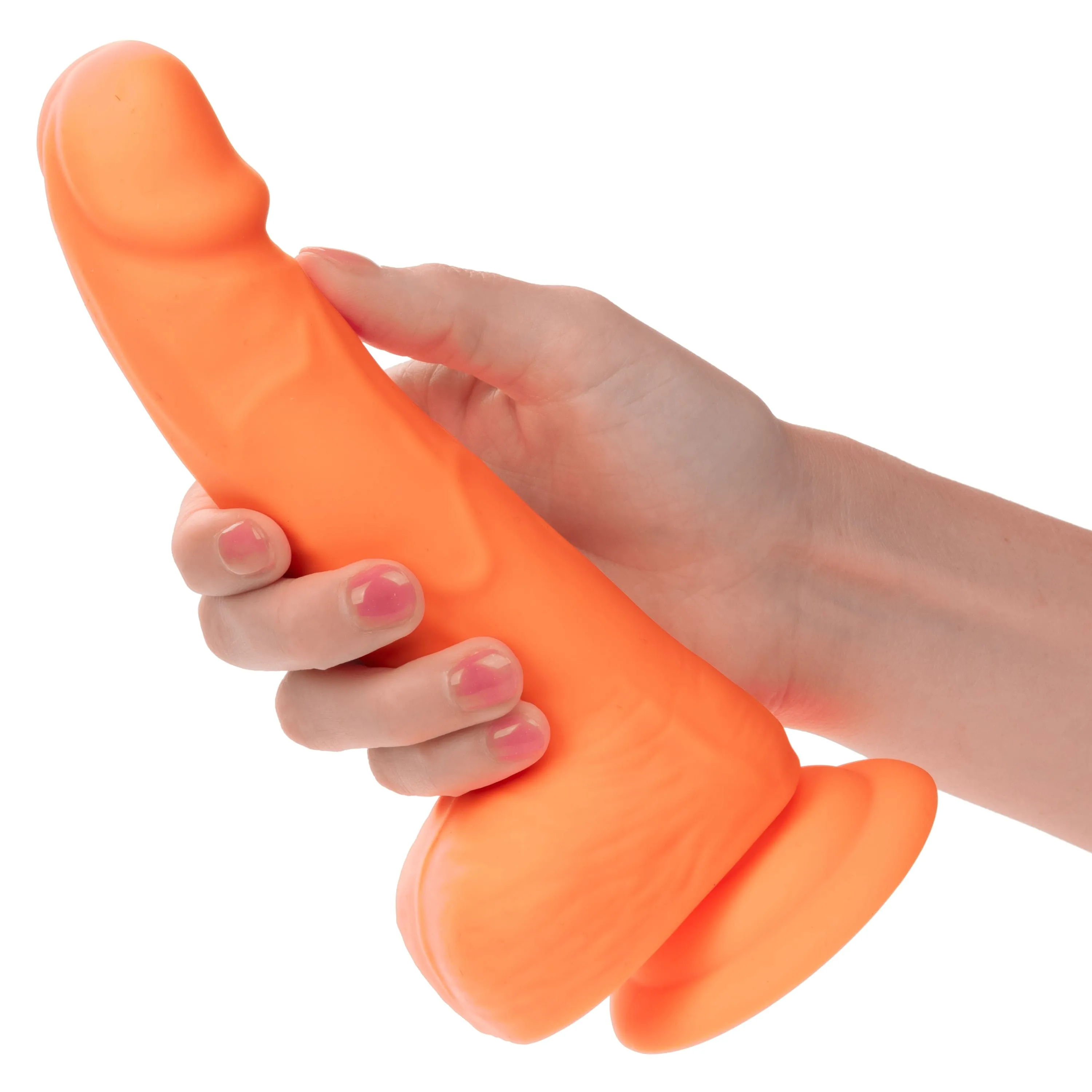 California Exotics - Neon Silicone Studs Realistic Dildo 6"
