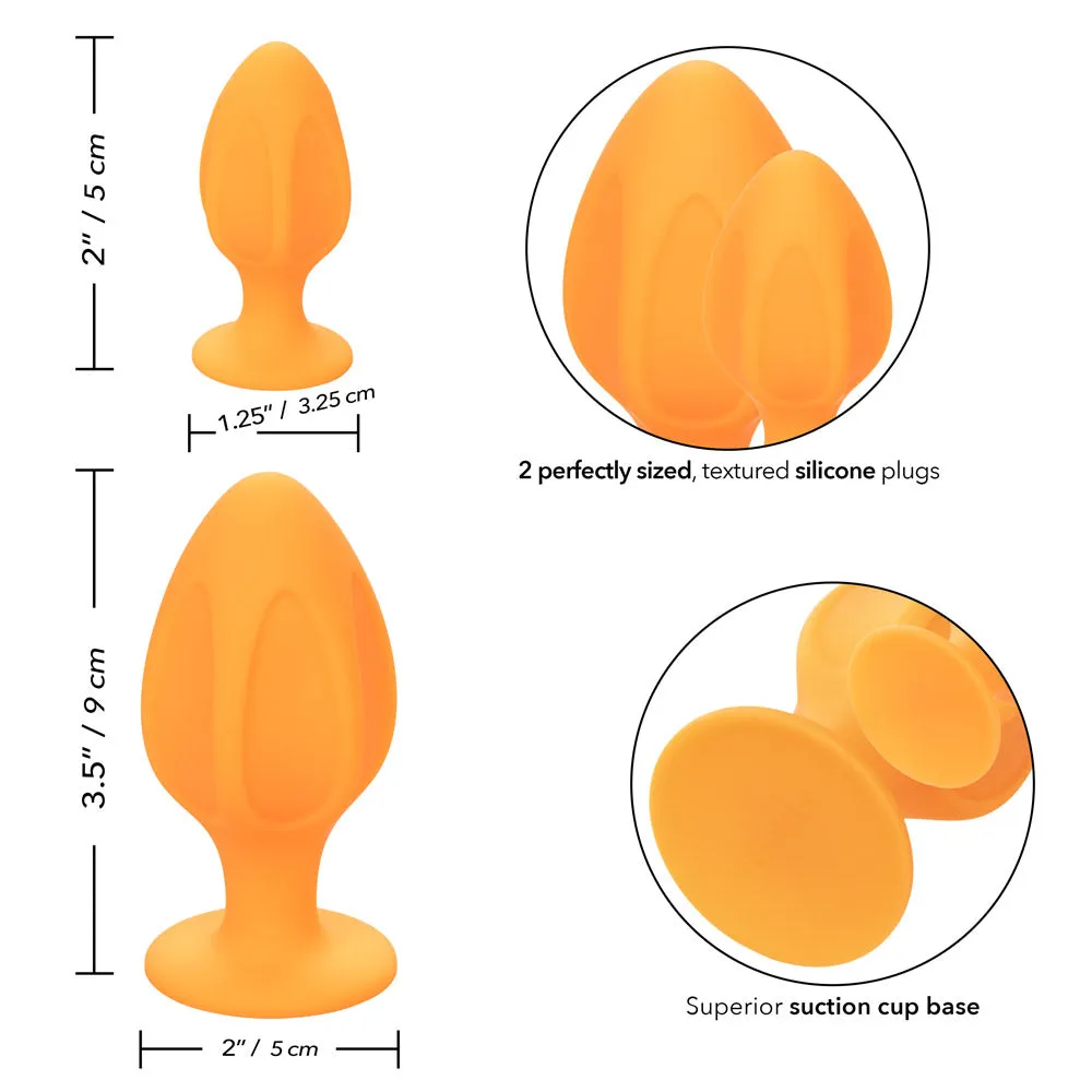 Cheeky Anal Plug Duo - Orange