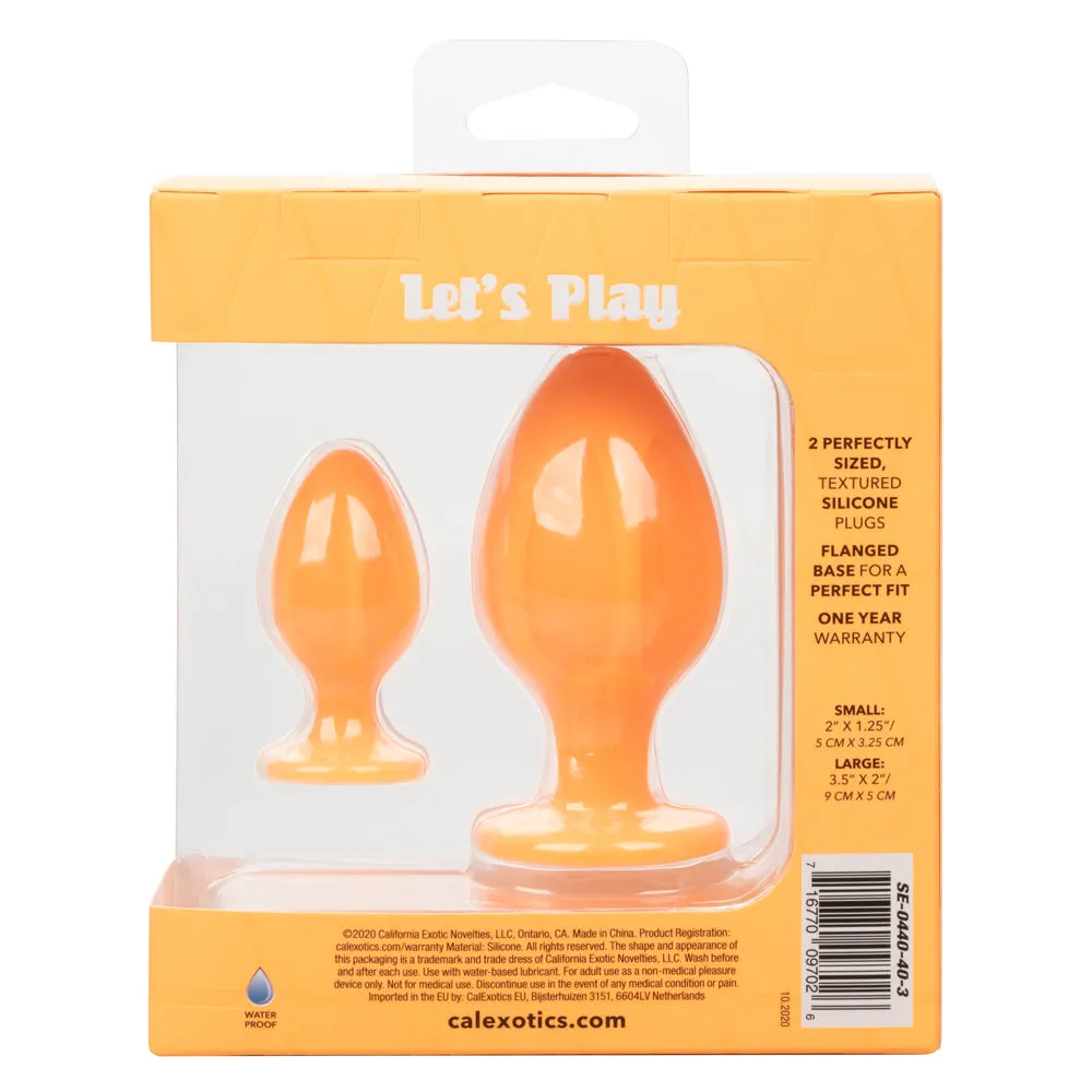 Cheeky Anal Plug Duo - Orange
