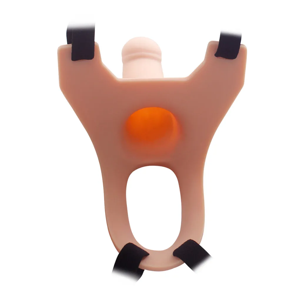 Curved Hollow Silicone Strap-On - 6.7"