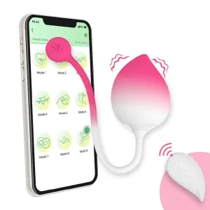 Cute Peach Smart APP Controlled Vibrating Egg