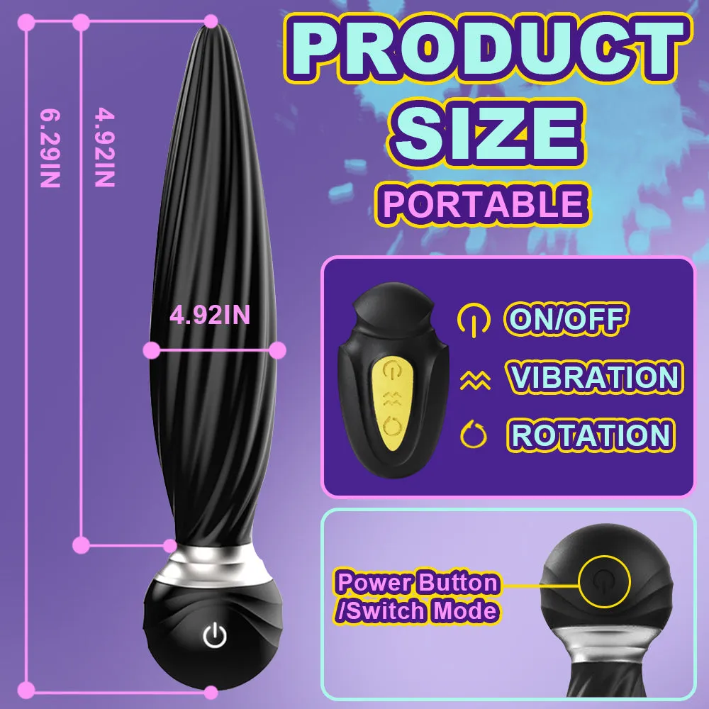 DAISY Remote Control Anal Vibrator 7 Vibrating 7 Head Rotating Butt Plug Sex Toys
