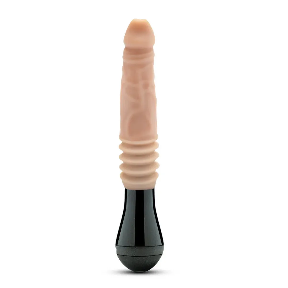 Dr. Skin Dr. Knight Thrusting Vibrating Silicone Dildo