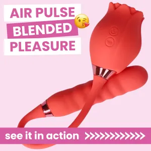 Dual-Ended Air Pulse Clit Stimulator