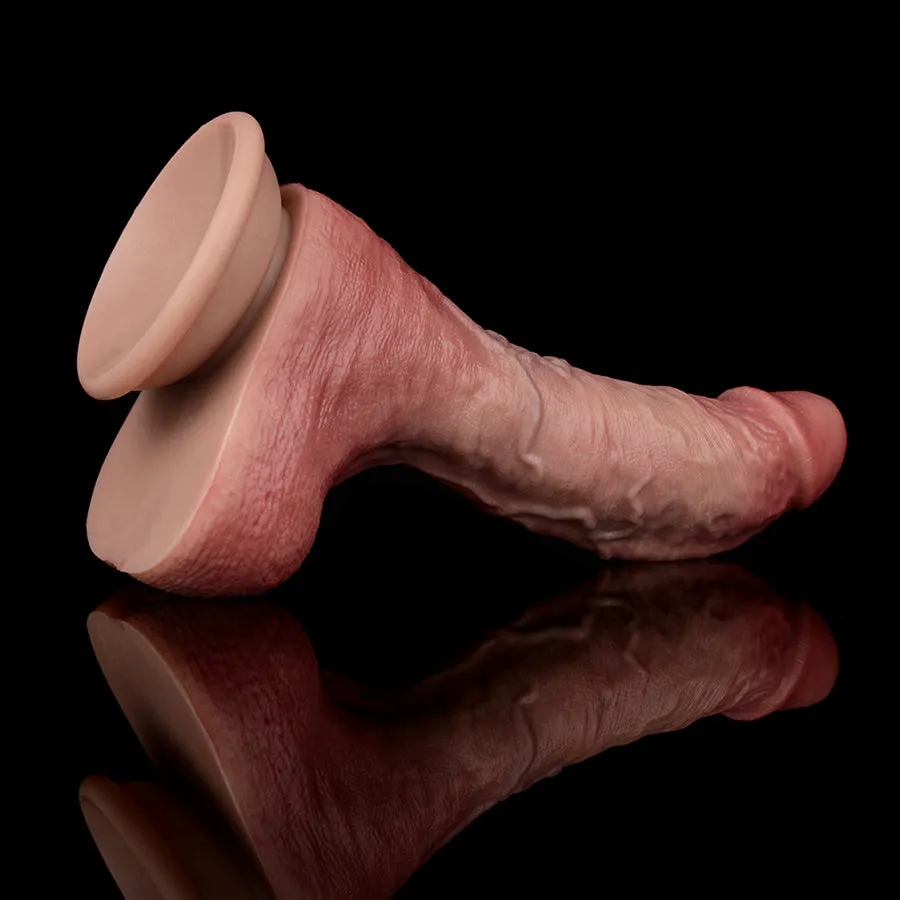 Dual Layer Silicone Life Like Dildo