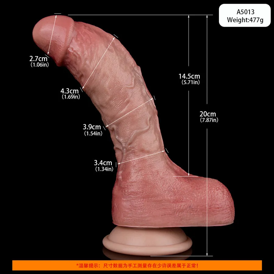 Dual Layer Silicone Life Like Dildo