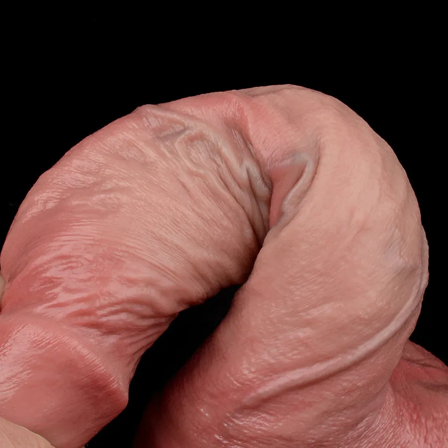 Dual Layer Silicone Life Like Dildo