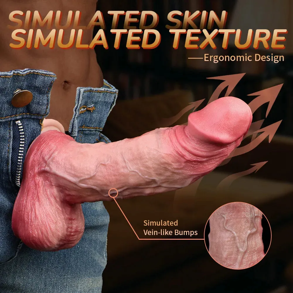 Dual-layer Silicone Sex Dildo for Women