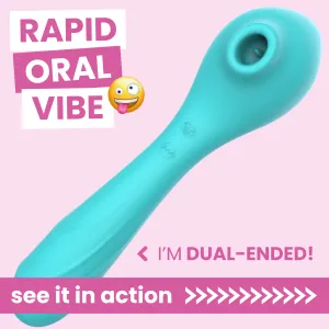 Engrace Dual-Ended Rapid Flickering Clit Massager & G-spot Vibe
