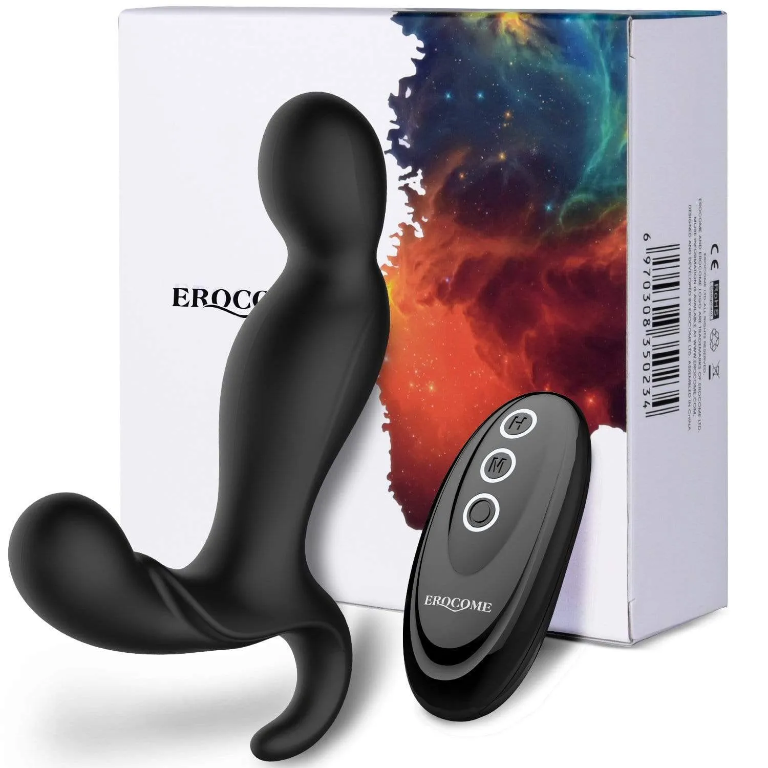 Erocome - Orion Remote Control Vibrating Prostate Massager (Black)
