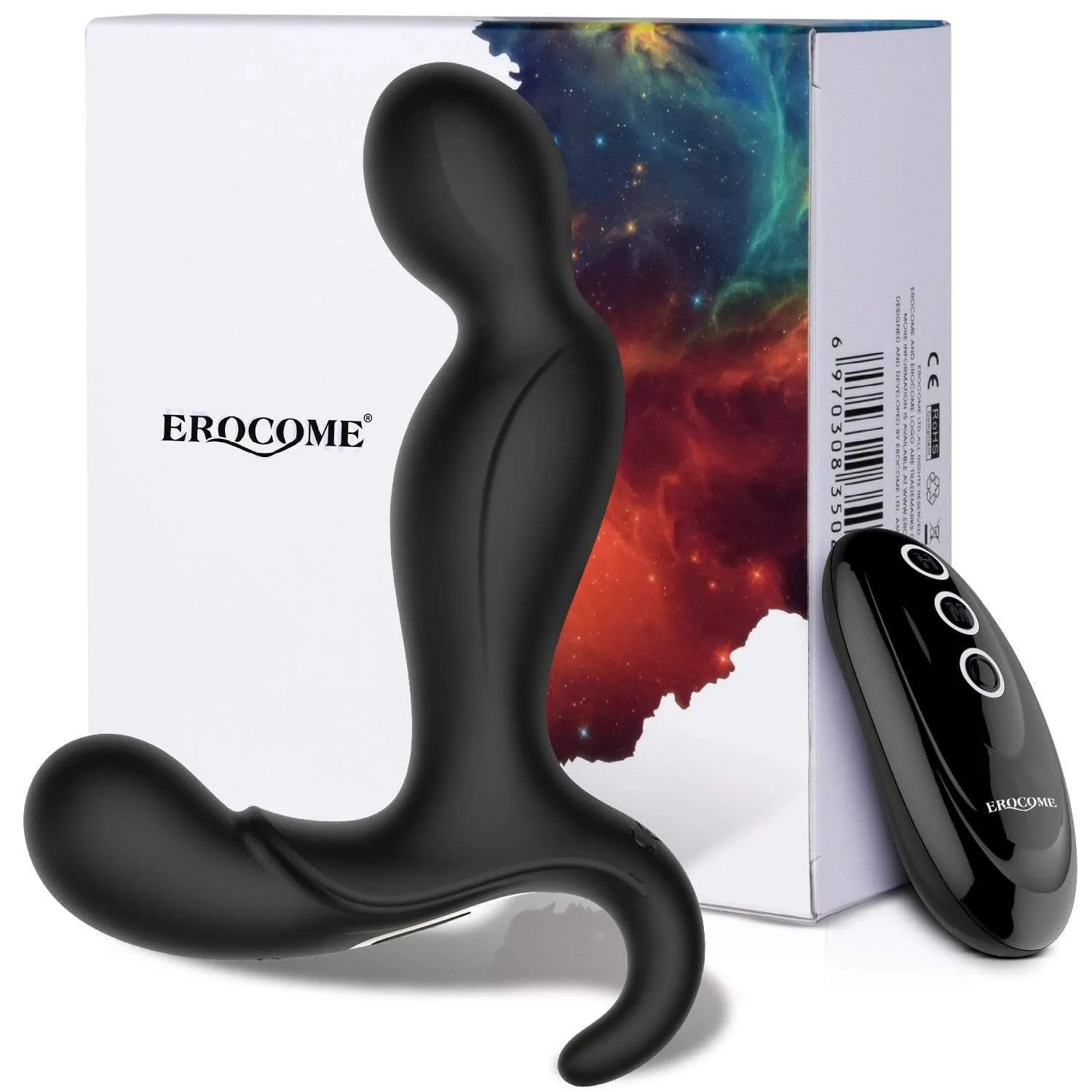 Erocome - Orion Remote Control Vibrating Prostate Massager (Black)