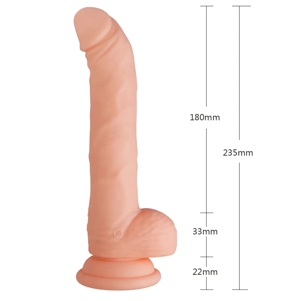 Escapade - The Master 7" Vibrating Rotating Silicone Dildo