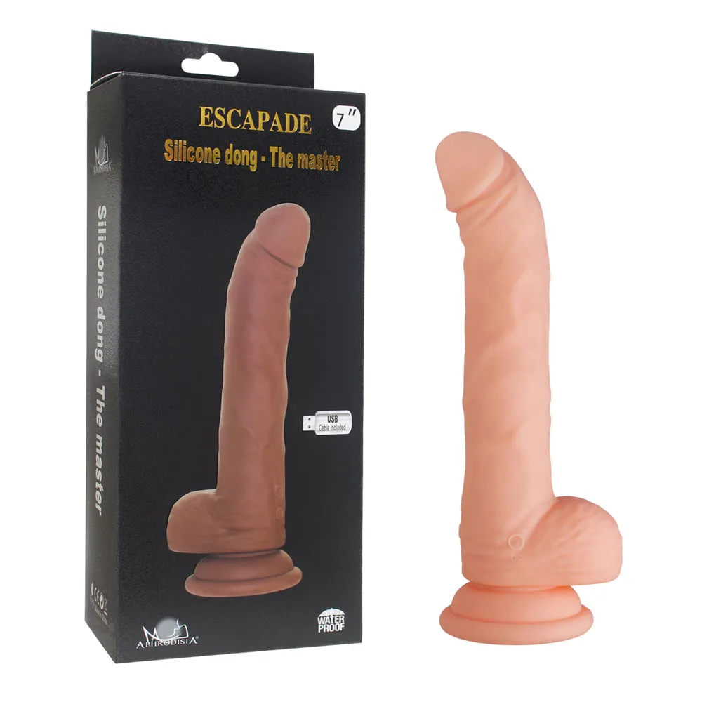 Escapade - The Master 7" Vibrating Rotating Silicone Dildo