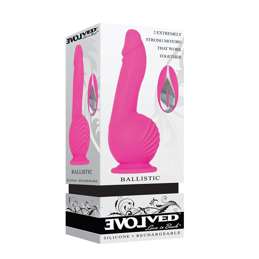 Evolved Ballistic Vibrating Remote Control Dildo