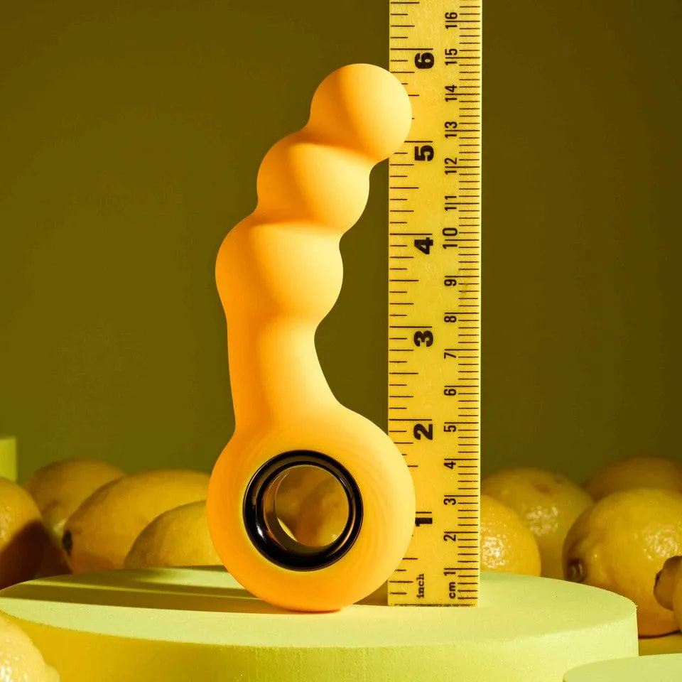 Evolved - Gender X Bumble Vibrating Anal Beads (Yellow)