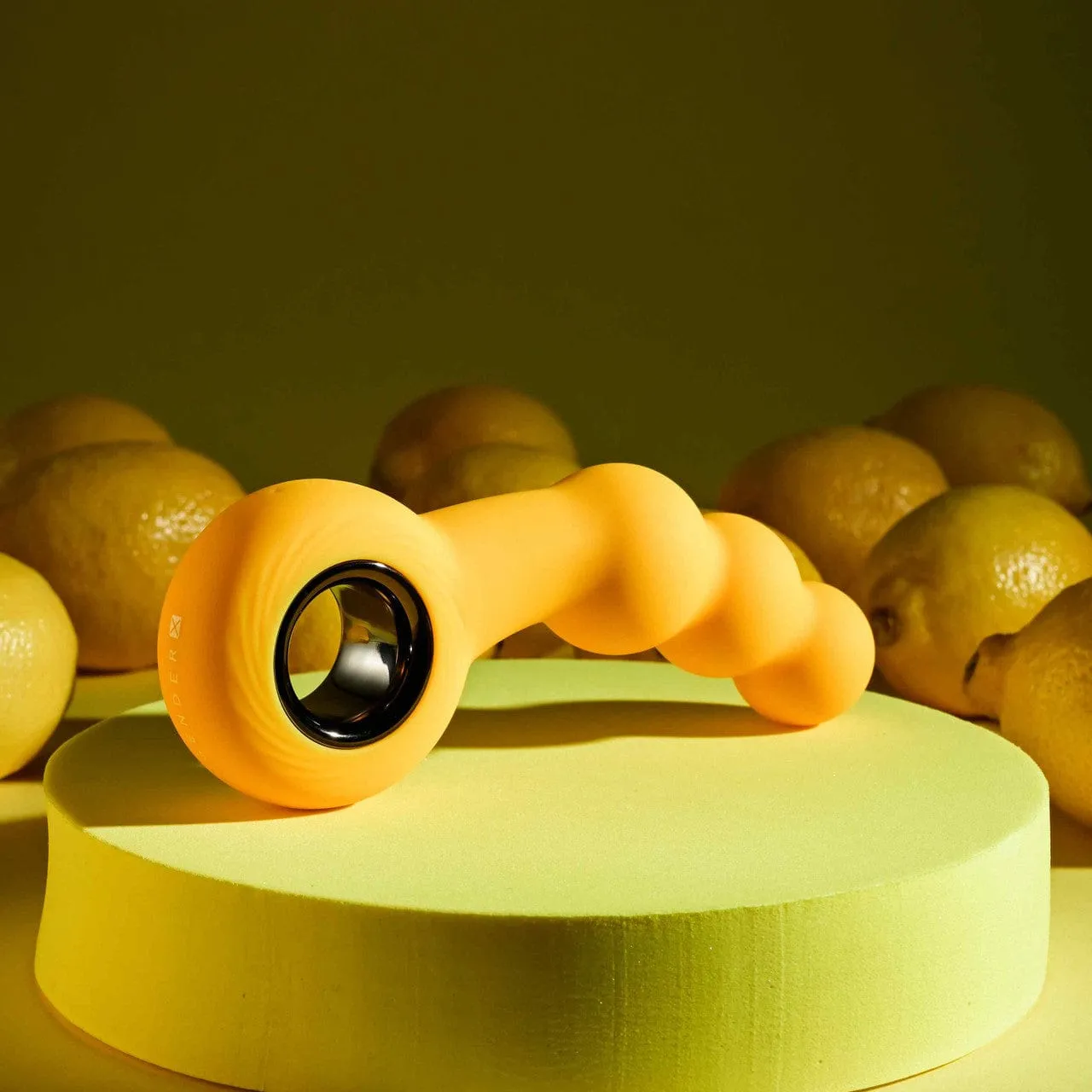 Evolved - Gender X Bumble Vibrating Anal Beads (Yellow)