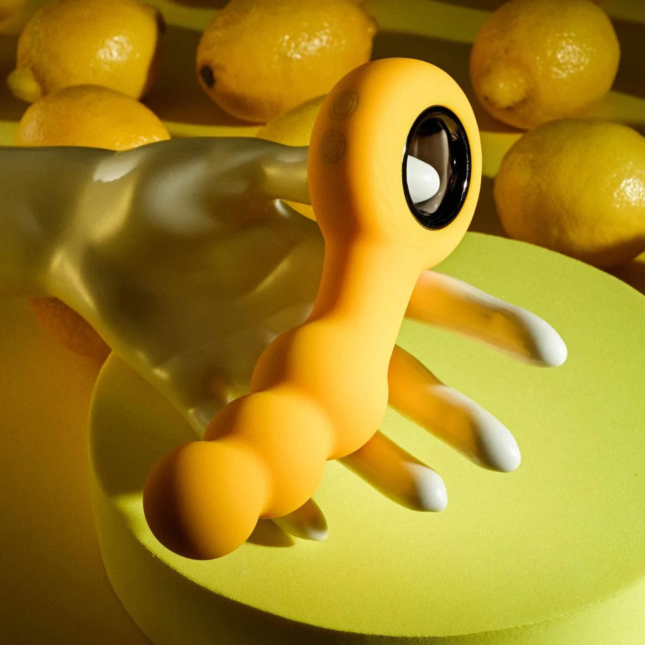 Evolved - Gender X Bumble Vibrating Anal Beads (Yellow)