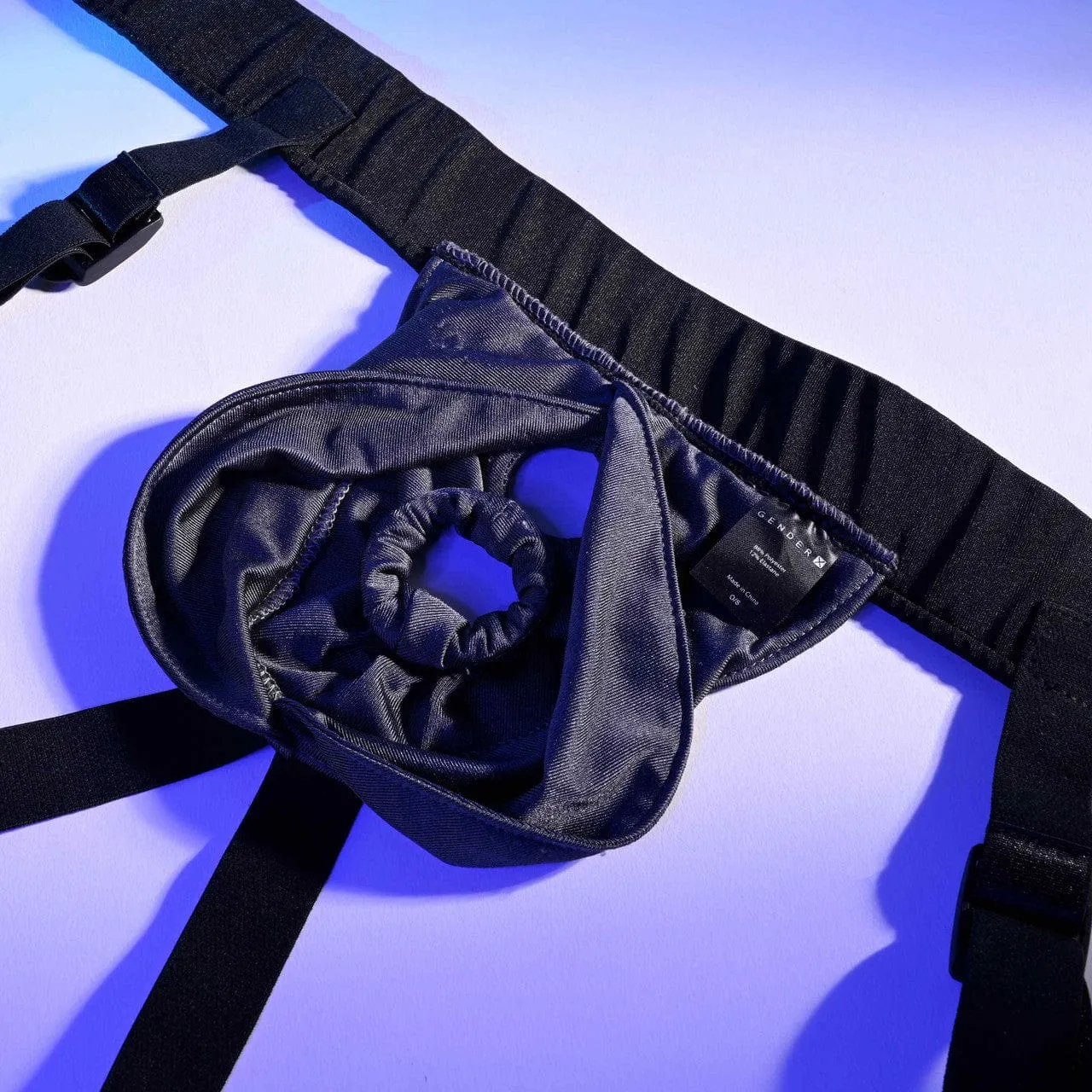 Evolved - Gender X Double Rider Strap On Harness (Black)