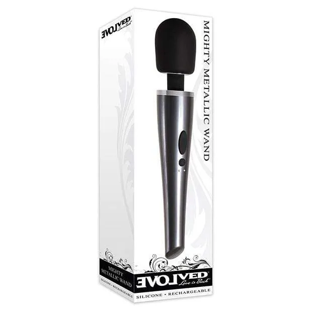 Evolved - Mighty Metallic Wand Massager (Silver)