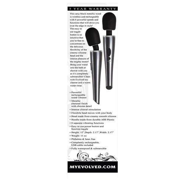 Evolved - Mighty Metallic Wand Massager (Silver)