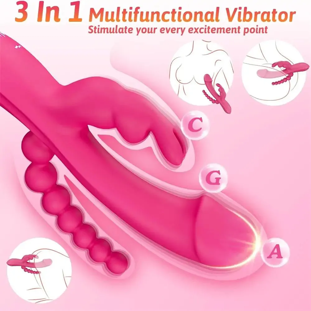 Evolved Rabbit Vibrator Clitoral G Spot Vaginal Anal Bead Sex Stimulator