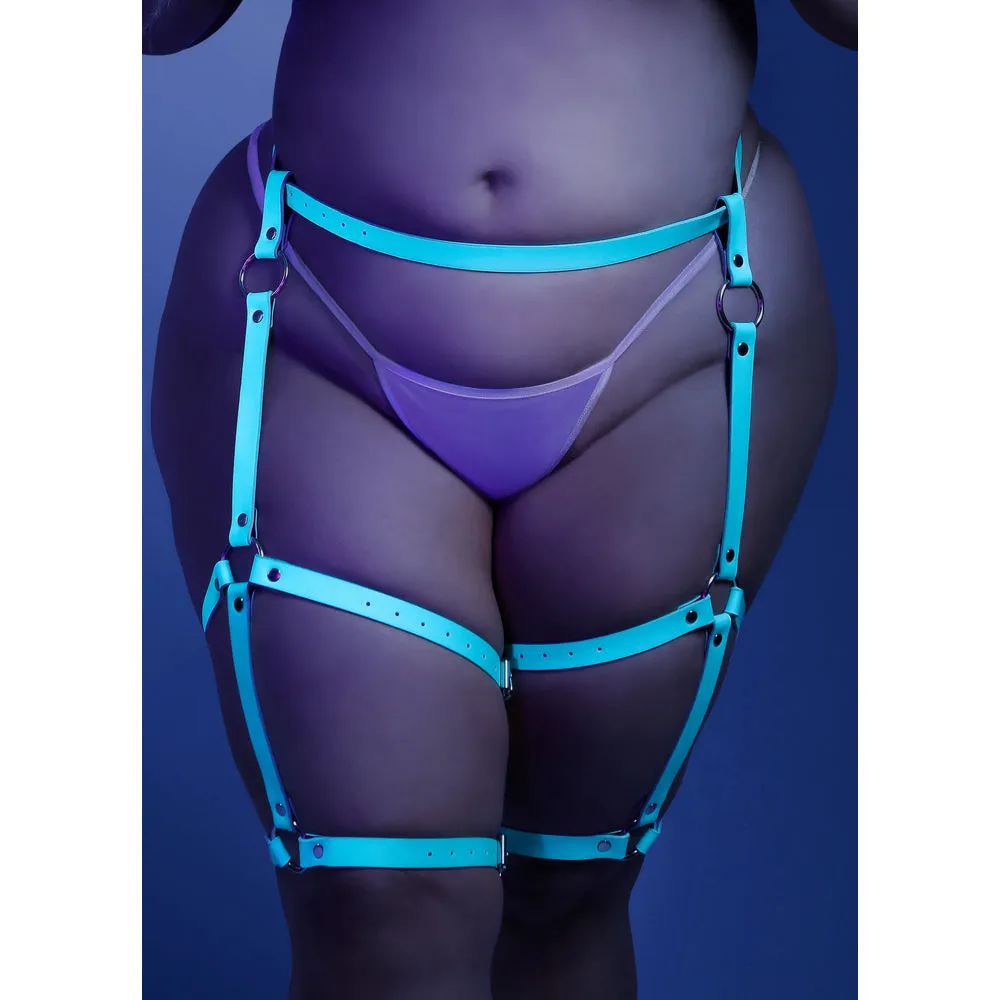 Fantasy Lingerie Buckle Up Glow In The Dark Leg Harness