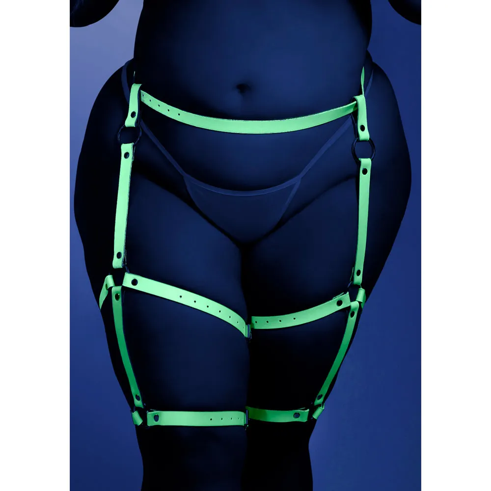 Fantasy Lingerie Buckle Up Glow In The Dark Leg Harness