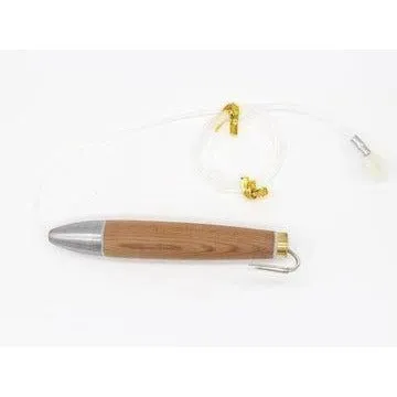 FAS Rigged Natural Cedar Plug 4" 100lb Sz 8/0 Natural
