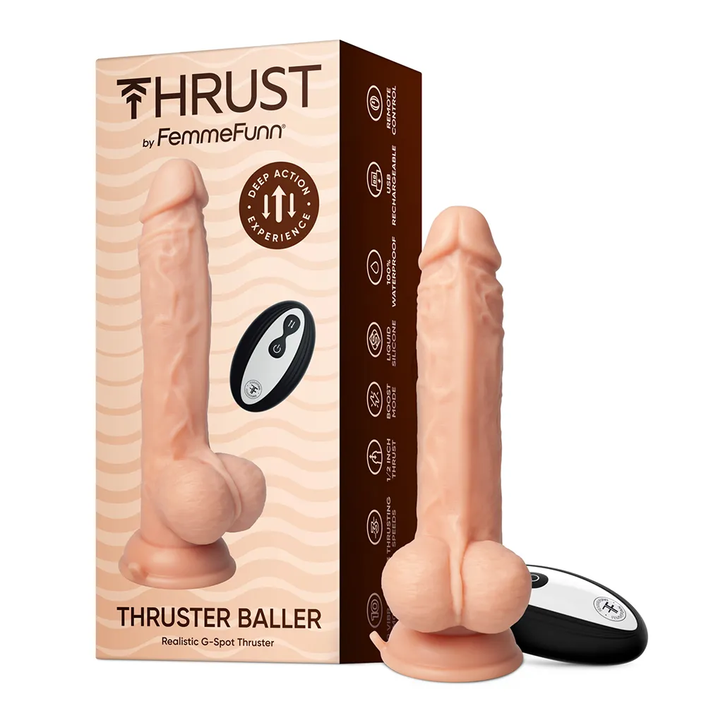 FemmeFunn Thruster Baller Realistic Remote Control Thrusting Dildo