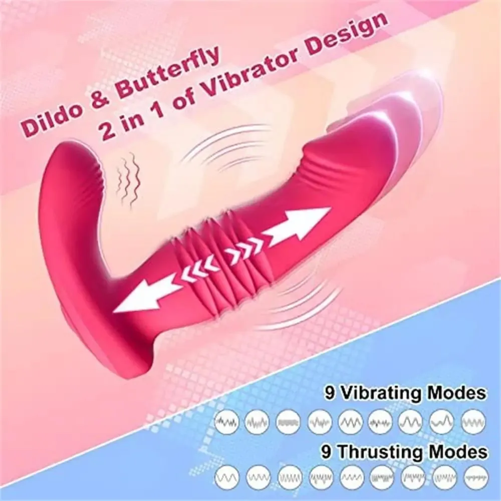 Flexer - APP Remote Control Clitoris Panty Vibrator with 9 Thrusting & Vibrating