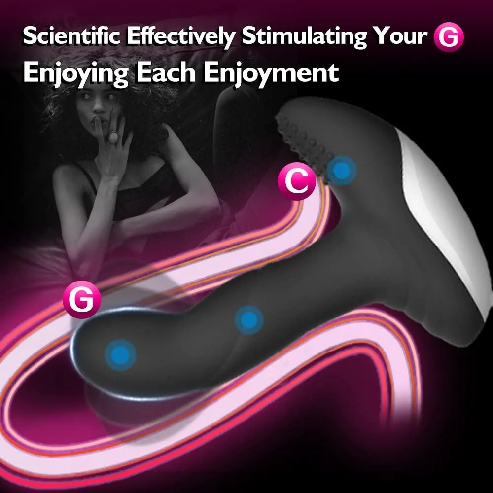 Fox Wiggle Motion Prostate Massager Remote Control Anal Plug Male Adult Toys