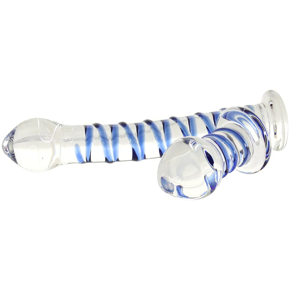 gläs Double Penetration Swirly Dildo & Plug Set