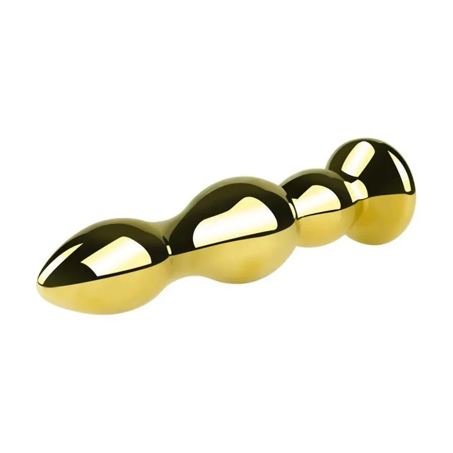 Gold Metal Anal Beads Sex Toys