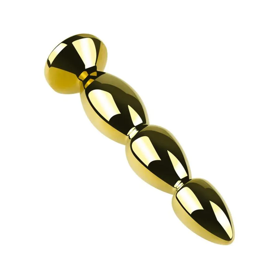 Gold Metal Anal Beads Sex Toys