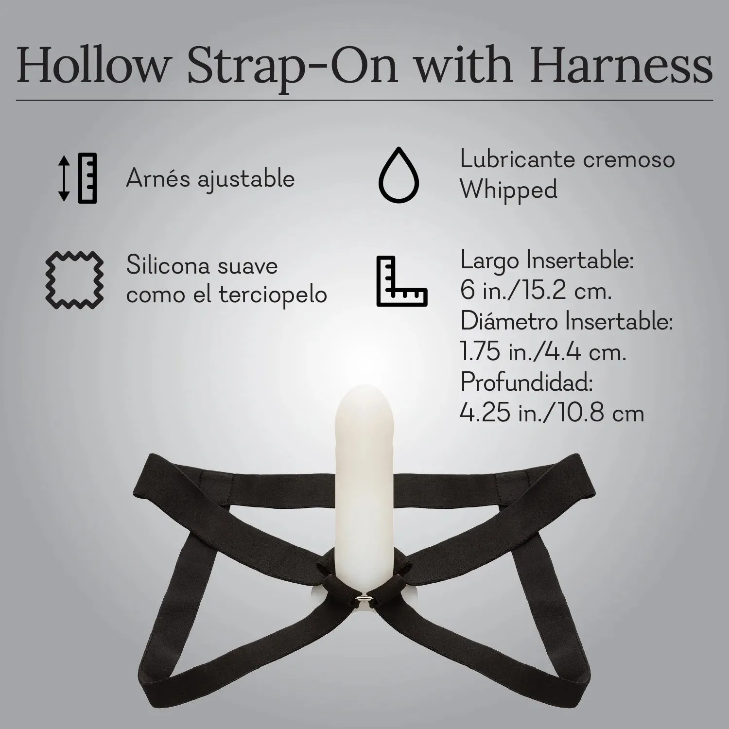 Hollow Strap-On with Harness - NEW!
