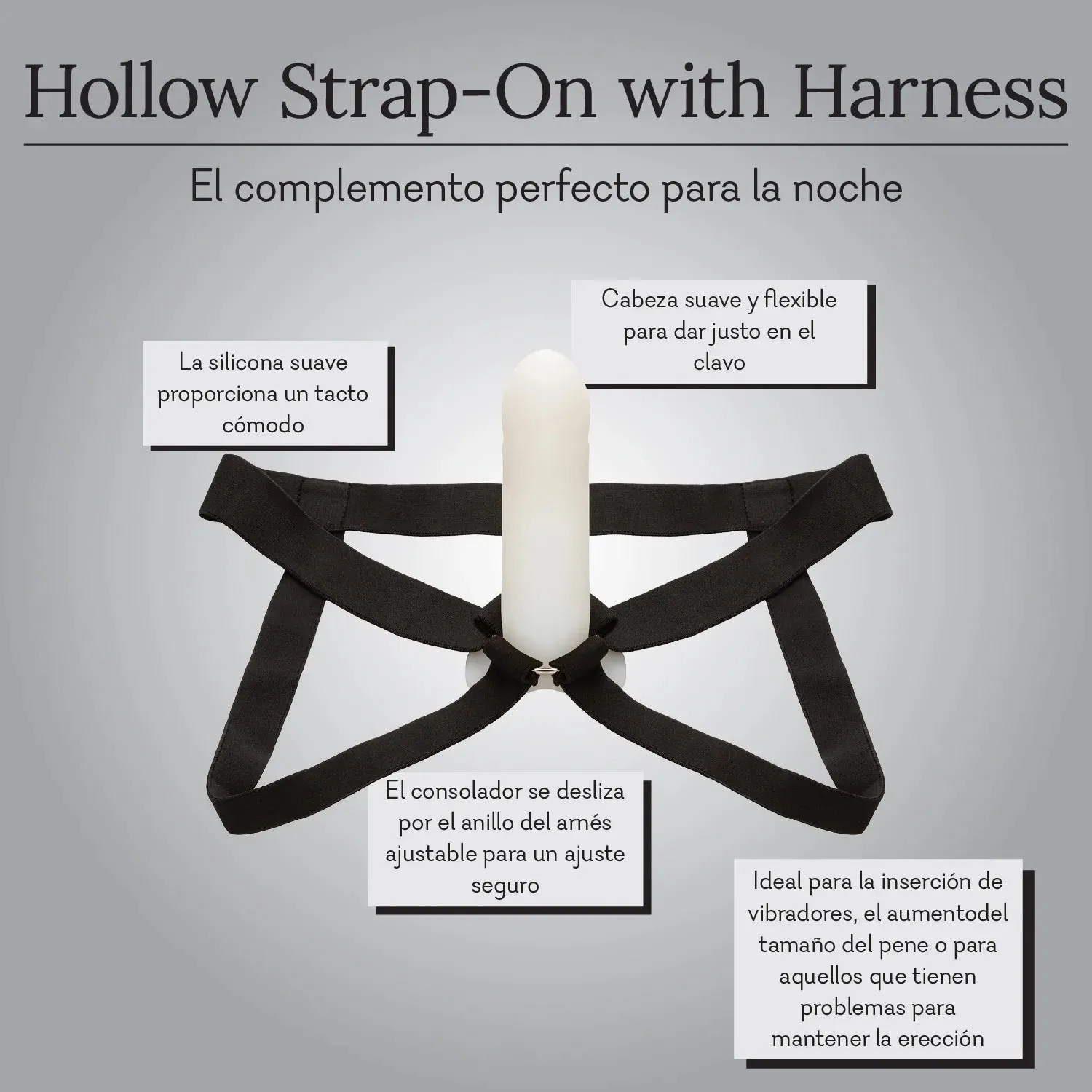 Hollow Strap-On with Harness - NEW!
