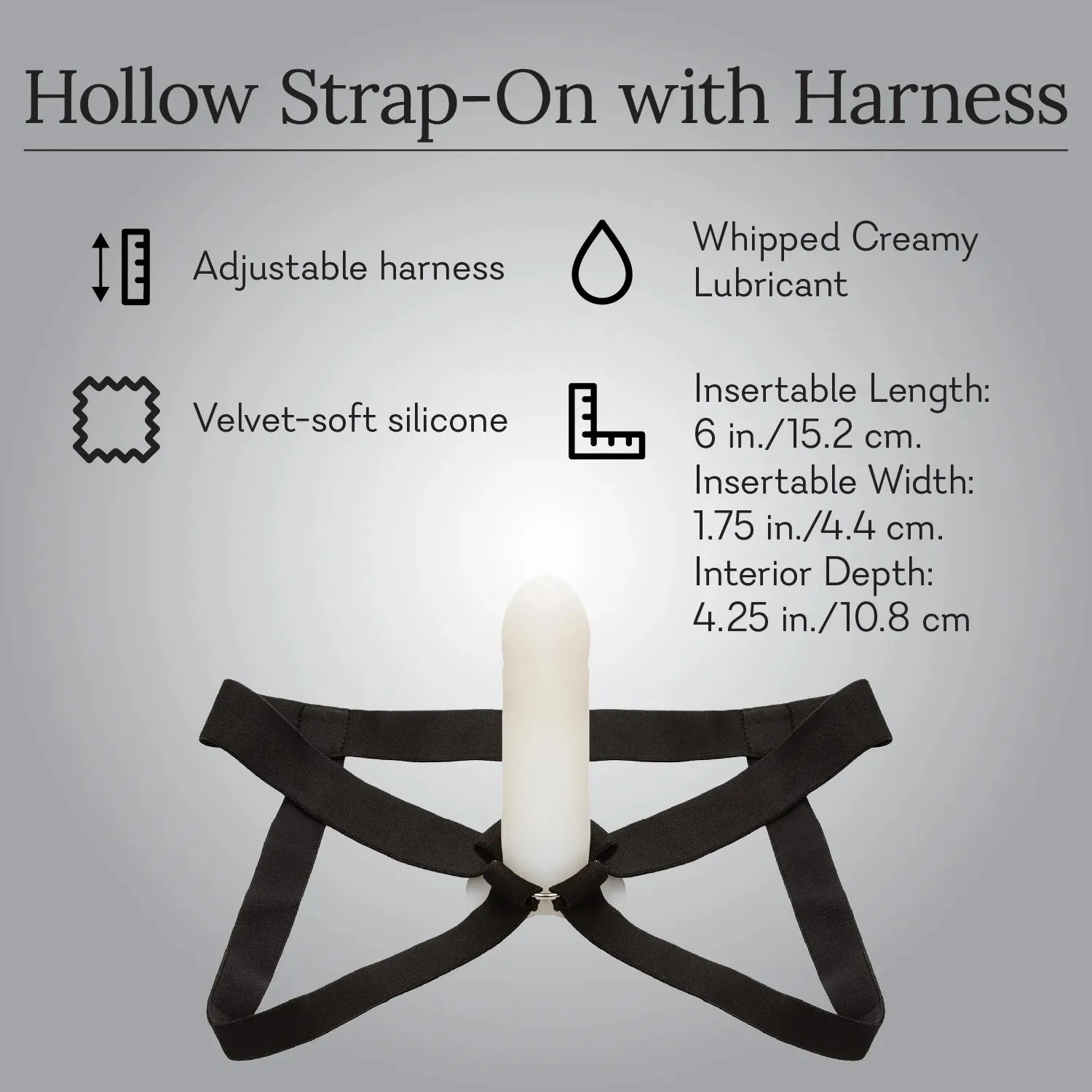 Hollow Strap-On with Harness - NEW!