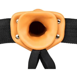 Hollow Strap-on Without Balls 6 Inch - Tan