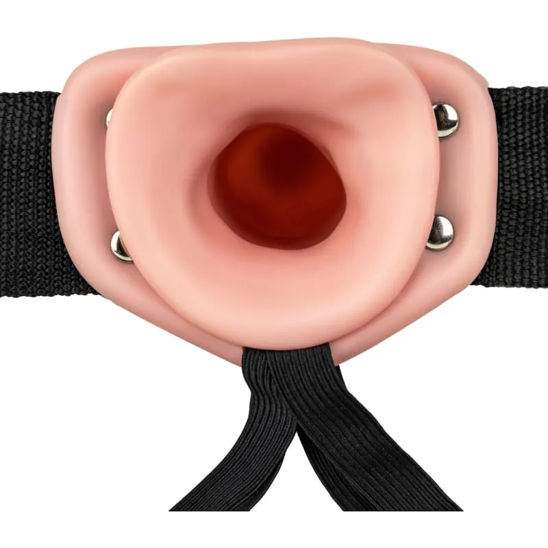 Hollow Strap-on Without Balls 6 Inch - Tan