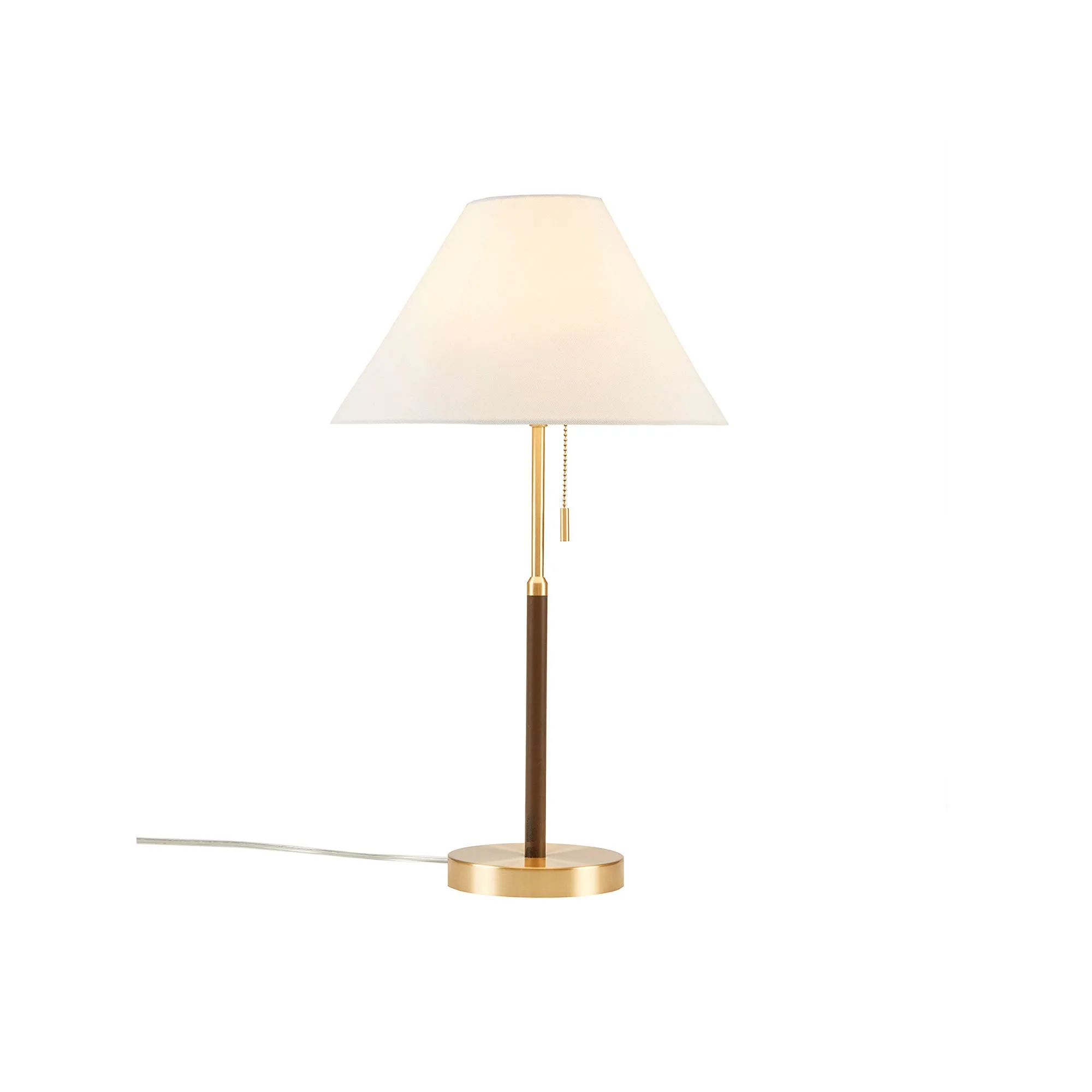 Ink   Ivy Ink Ivy Bromley Two Tone Pull-Chain Metal Table Lamp - GOLD BROWN ONE SIZE