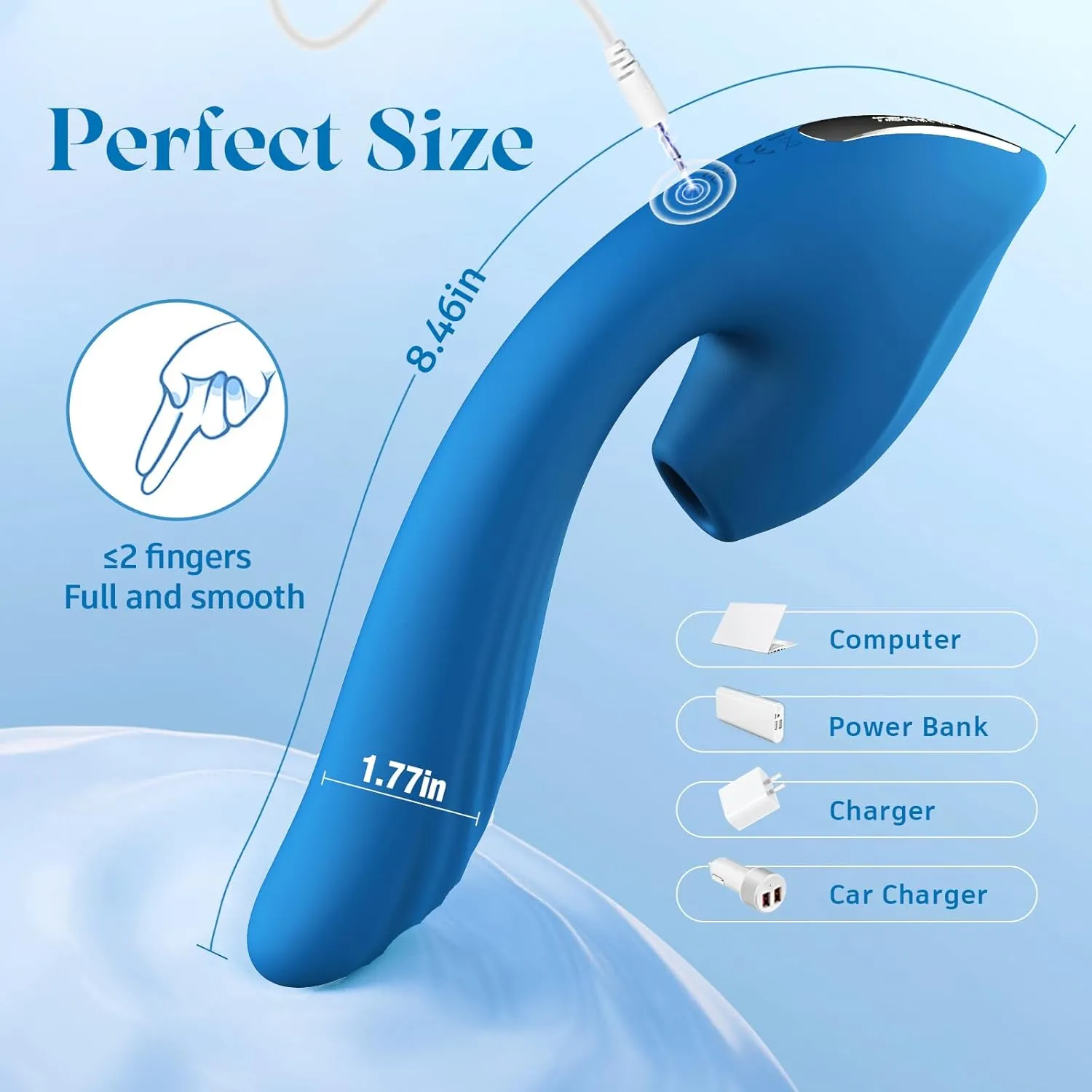InsideOut Deep G Spot Clitoral Stimulator with 7 Thrusting   10 Vibration   10 Suction