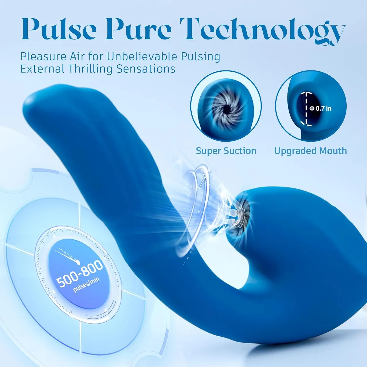 InsideOut Deep G Spot Clitoral Stimulator with 7 Thrusting   10 Vibration   10 Suction