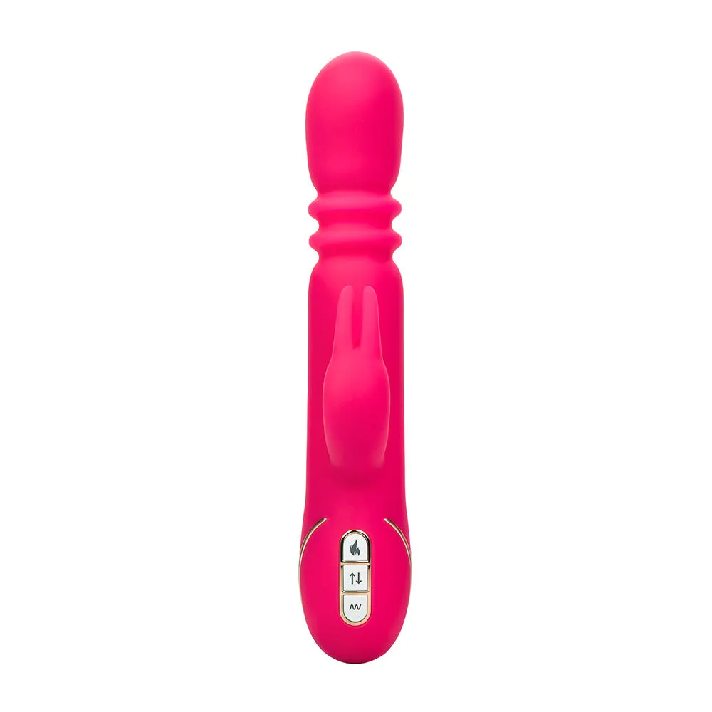 Jack Rabbit Signature Heated Silicone Triple Fantasy Rabbit Vibrator