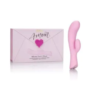 Jopen - Amour Rechargeable Silicone Dual G Rabbit Vibrator (Pink)