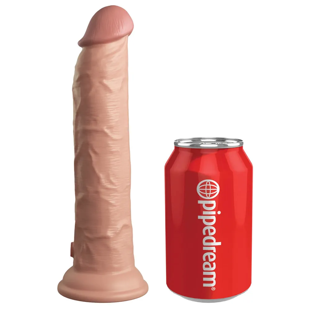 King Cock Elite 9" Dual Density Silicone Dildo With Suction Cup