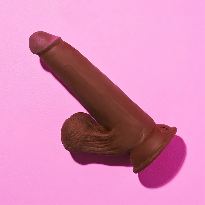 King Cock Plus 8in Triple Density Dildo With Swinging Balls