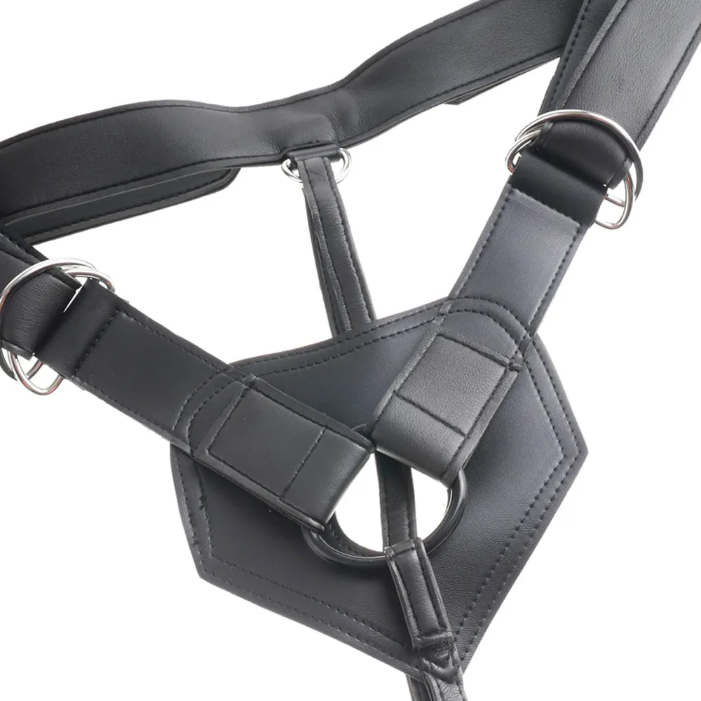 King Cock Strap-On Harness With 7" Cock Dildo