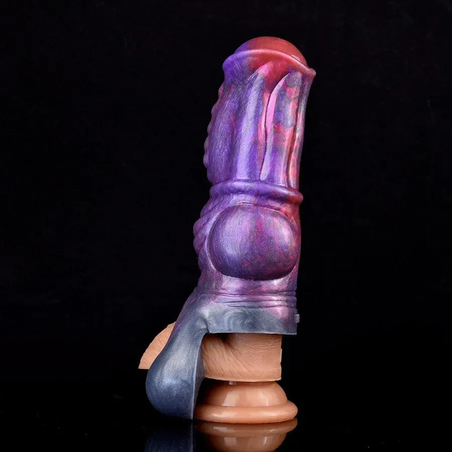 Knotted Silicone Male Penis Sleeve