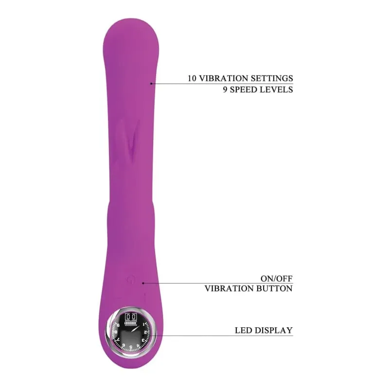 Lamar Led Digital Display Rabbit - Fuchsia