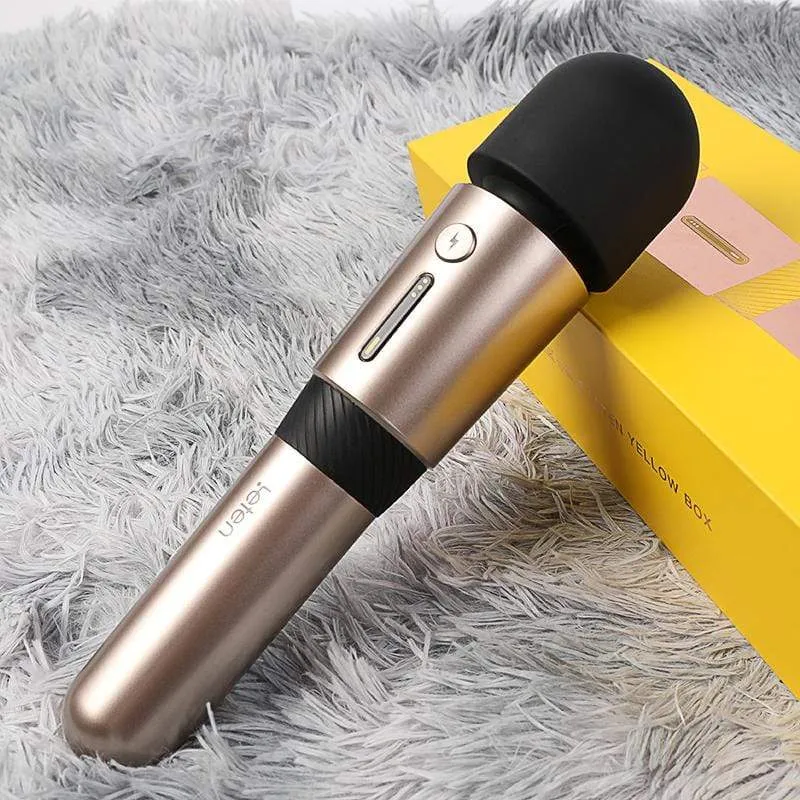 Leten - 3rd Generation Lightning Heating AV Wand Massager (Gold)